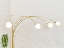 Load image into Gallery viewer, 4 Headed Brass Arc Lamp
