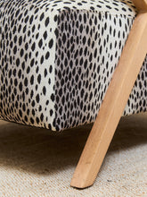Load image into Gallery viewer, Zephyr Lounge Chair in Cheetah Upholstery
