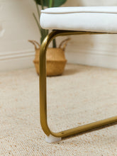 Load image into Gallery viewer, Brass and Rattan Dining Chair
