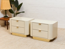 Load image into Gallery viewer, Pair of Post Modern Nightstands
