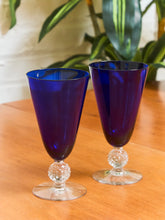 Load image into Gallery viewer, Vintage 1930s Morgantown Ritz Blue Tumblers
