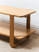 Load image into Gallery viewer, Blonde Wood 2 Tier Coffee Table

