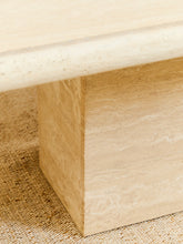 Load image into Gallery viewer, Travertine Post Modern Dining Table
