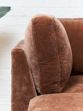 Load image into Gallery viewer, Diana Loveseat and Ottoman in Amici Tobacco
