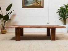 Load image into Gallery viewer, Primitive Raw Wood Live Edge Estate Coffee Table
