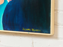 Load image into Gallery viewer, 1970's Acrylic on Canvas Boy in The Crowd French Painting by Deanne Mineau
