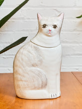 Load image into Gallery viewer, American Pottery Hand-painted Cat Cookie Jar

