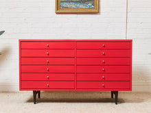 Load image into Gallery viewer, American of Martinsville Dresser in Poppy Red
