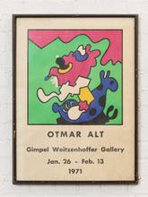 Load image into Gallery viewer, Otmar Alt Gallery Exhibition Poster from 1971
