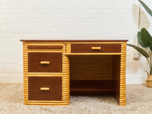 Load image into Gallery viewer, Art Deco Bamboo Desk
