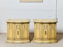 Load image into Gallery viewer, Hollywood Regency Vintage Ornate Spanish Revival, Nightstands or End Tables
