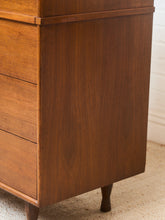 Load image into Gallery viewer, Walnut Mid Century Highboy

