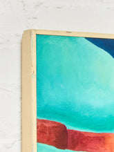 Load image into Gallery viewer, 1970's Acrylic on Canvas Boy in The Crowd French Painting by Deanne Mineau
