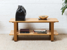Load image into Gallery viewer, Blonde Wood 2 Tier Coffee Table
