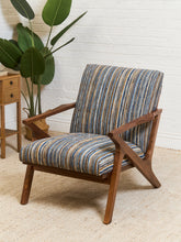 Load image into Gallery viewer, Zayden Lounge Chair in Striped Upholstery
