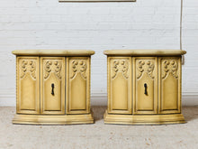 Load image into Gallery viewer, Hollywood Regency Vintage Ornate Spanish Revival, Nightstands or End Tables
