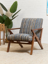 Load image into Gallery viewer, Zayden Lounge Chair in Striped Upholstery
