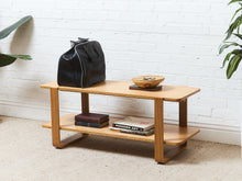 Load image into Gallery viewer, Blonde Wood 2 Tier Coffee Table
