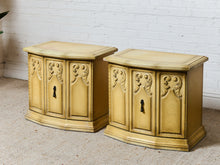 Load image into Gallery viewer, Hollywood Regency Vintage Ornate Spanish Revival, Nightstands or End Tables
