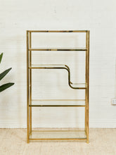 Load image into Gallery viewer, Brass Etegere Tall Shelf
