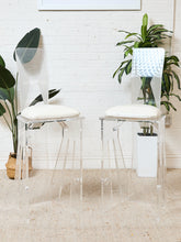 Load image into Gallery viewer, 1970s Pair MCM Lucite Bar Chairs / Stools by Hill Manufacturing Co.
