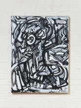 Load image into Gallery viewer, Black and White Acrylic Abstract by Shant Beudjekian
