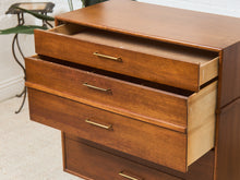 Load image into Gallery viewer, Walnut Mid Century Highboy

