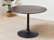 Load image into Gallery viewer, Dark Wood Black Base Dining Table
