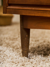 Load image into Gallery viewer, Walnut Mid Century 2 Tone Walnut 4 Drawer Dresser
