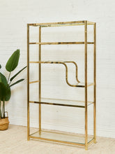 Load image into Gallery viewer, Brass Etegere Tall Shelf
