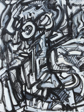 Load image into Gallery viewer, Black and White Acrylic Abstract by Shant Beudjekian
