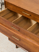 Load image into Gallery viewer, Walnut Mid Century Highboy
