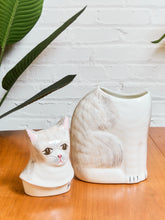 Load image into Gallery viewer, American Pottery Hand-painted Cat Cookie Jar
