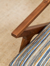 Load image into Gallery viewer, Zayden Lounge Chair in Striped Upholstery
