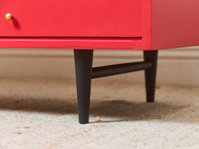 Load image into Gallery viewer, American of Martinsville Dresser in Poppy Red
