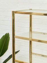Load image into Gallery viewer, Brass Etegere Tall Shelf
