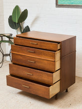 Load image into Gallery viewer, Walnut Mid Century Highboy
