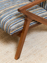 Load image into Gallery viewer, Zayden Lounge Chair in Striped Upholstery

