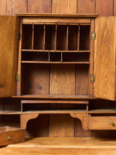 Load image into Gallery viewer, Rare Antique Arts and Crafts Style Oak Secretary Bookcase
