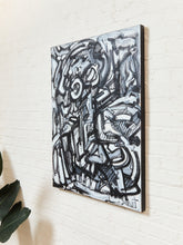Load image into Gallery viewer, Black and White Acrylic Abstract by Shant Beudjekian
