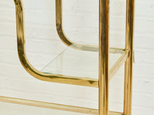 Load image into Gallery viewer, Brass Etegere Tall Shelf
