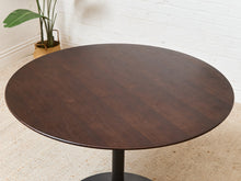 Load image into Gallery viewer, Dark Wood Black Base Dining Table

