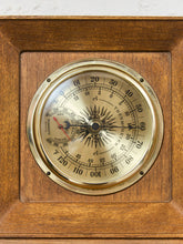 Load image into Gallery viewer, Vintage Wall Thermometer Barometer
