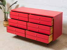 Load image into Gallery viewer, American of Martinsville Dresser in Poppy Red

