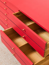 Load image into Gallery viewer, American of Martinsville Dresser in Poppy Red
