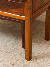 Load image into Gallery viewer, Qing Dynasty Ningbo Cypress and Rosewood Cabinet with Brass Hardware
