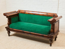 Load image into Gallery viewer, Antique Empire Style Walnut Swan Grecian Sofa
