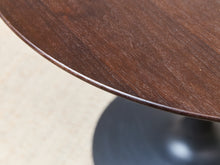 Load image into Gallery viewer, Dark Wood Black Base Dining Table
