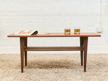 Load image into Gallery viewer, Teak Vintage Cocktail Coffee Table
