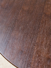 Load image into Gallery viewer, Dark Wood Black Base Dining Table
